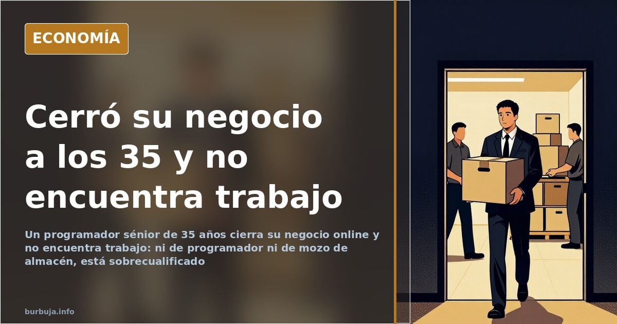직업이 없어 불안해지기 시작했어요, 전직 프로그래머