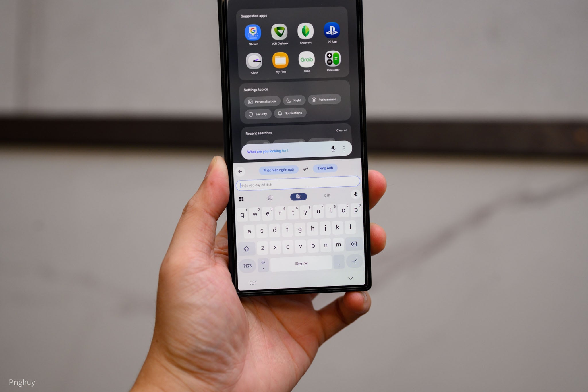 음성인식 기능 때문에 삼성폰용 Gboard 키보드를 사용하게 되었습니다.